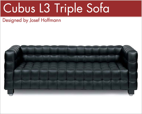 ヨーゼフ・ホフマン クーブス 3P Josef Hoffmann Cubus