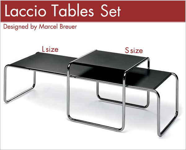 マルセル・ブロイヤー ラッシオテーブル セット Marcel Breuer Laccio