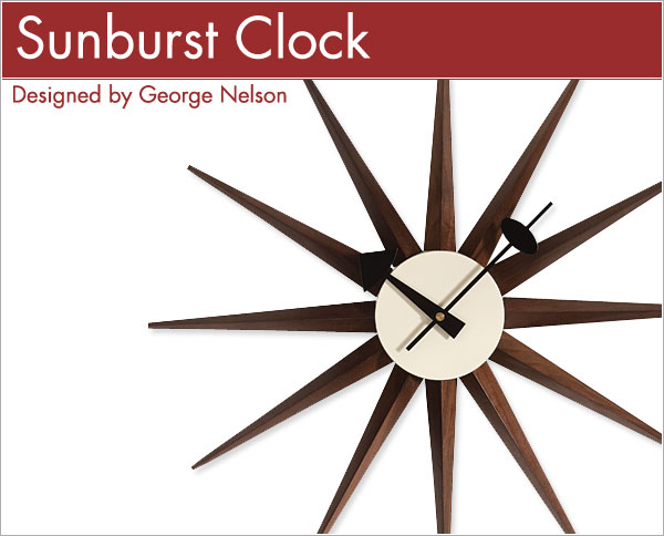 サンバーストクロック ジョージ・ネルソン
