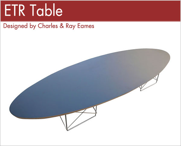 ETRテーブル エリプティカルテーブル ラッドワイヤーベース Eames チャールズ&レイ・イームズ