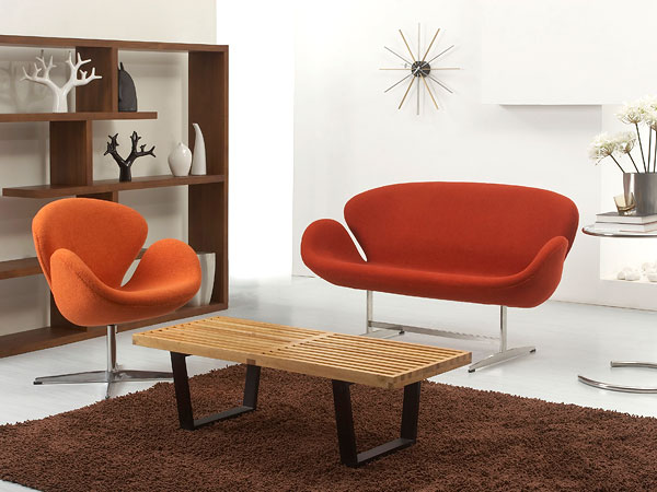 リプロダクト品 スワンチェア 2人掛けソファ 2Pソファ アルネ