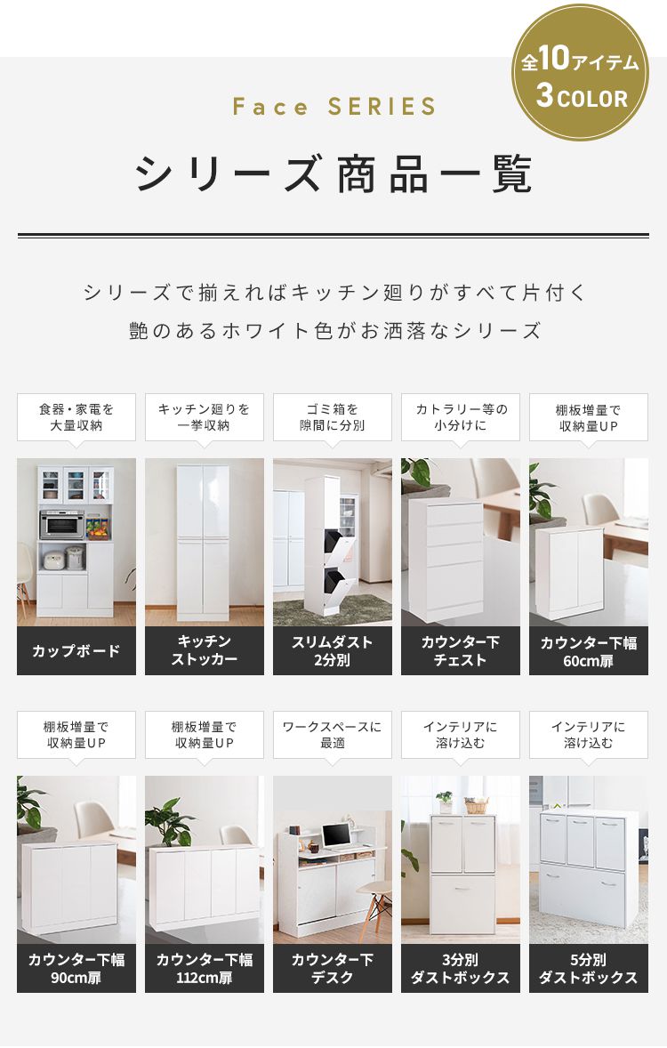 在庫限最終特価 ダストボックス 5分別 ホワイト | www.terrazaalmar.com.ar